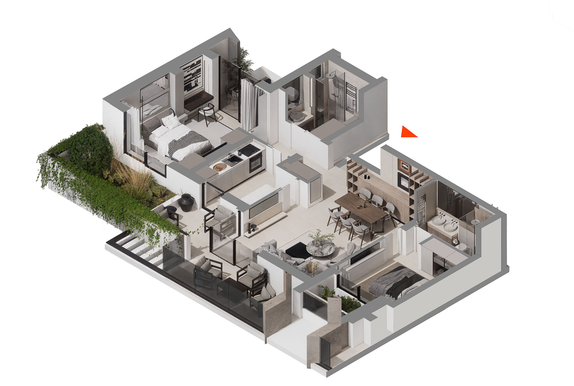 Stan 14 - 80.56 m² • Trosoban - VIP Home Požarevac novogradnja stanovi sa garažom